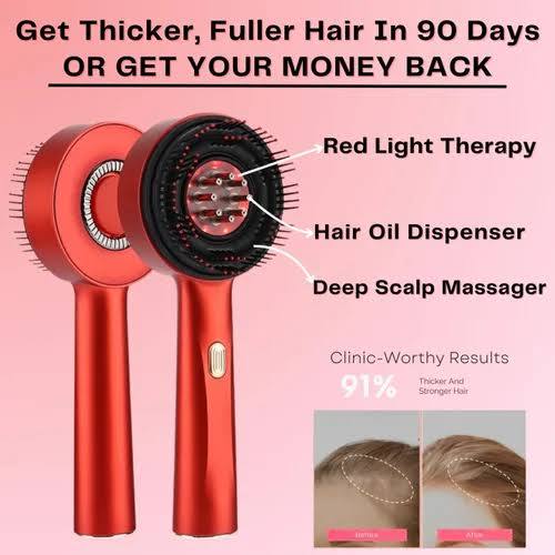 Scalp Massage Brush with Oil Applicator